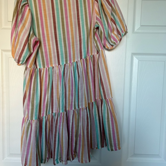 Colorful Striped juniors Dress - Picture 4 of 6